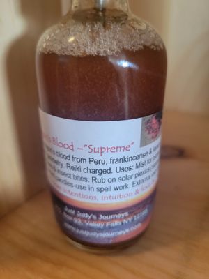 Judy's  Dragons Blood Blend-Supreme 4oz glass bottle WAS$29.95