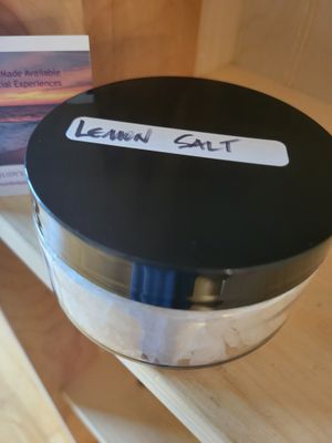 Sea Salt- Lemon- "Energy Cleanings"  apprx 8 ozs