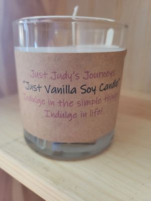 Judy's Soy Candle -Indulgence- "Just Vanilla"  (Reg size)