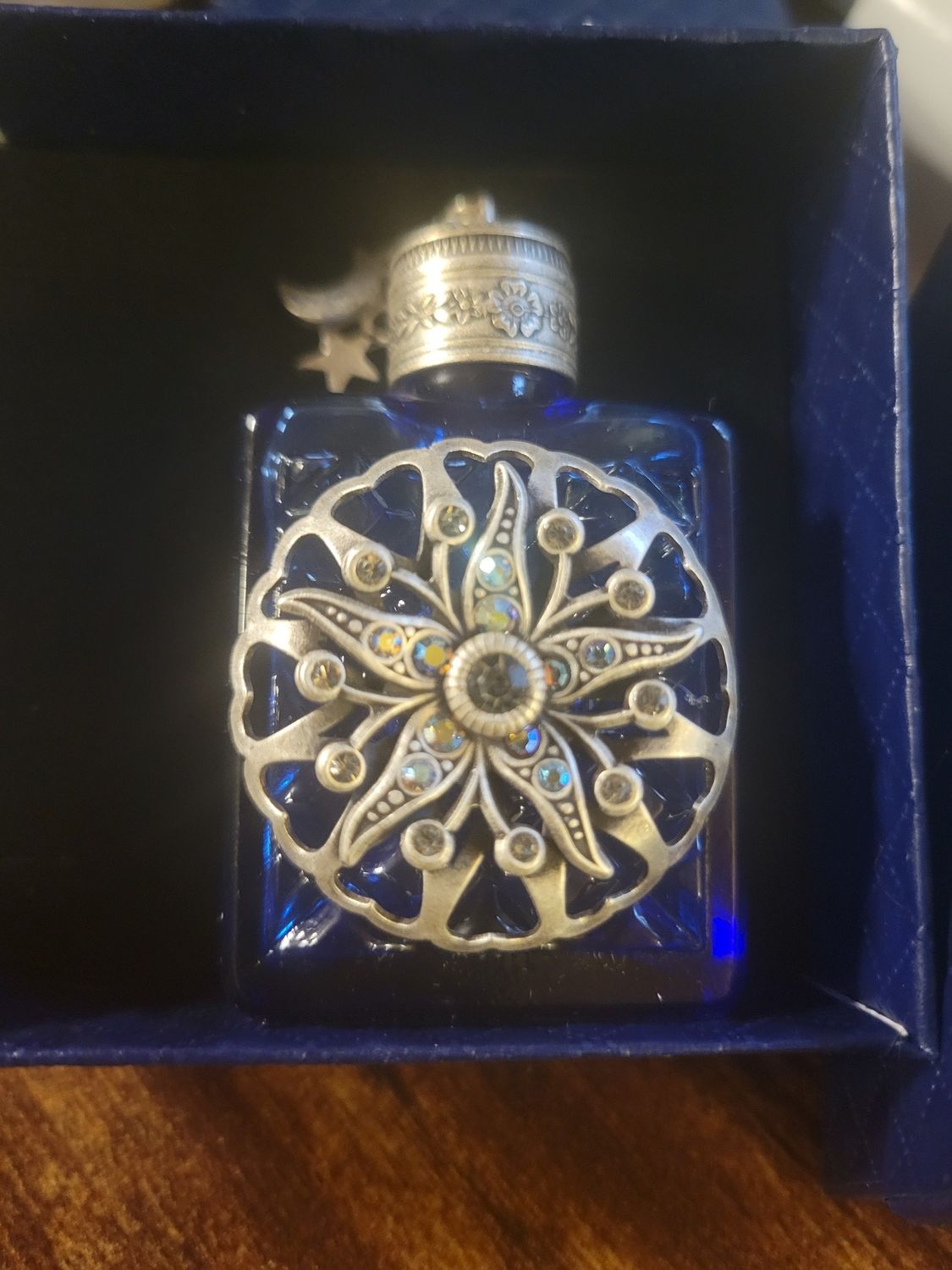 Bottle Perfume/Oil Glass- CR design- with glass applicator (empty)