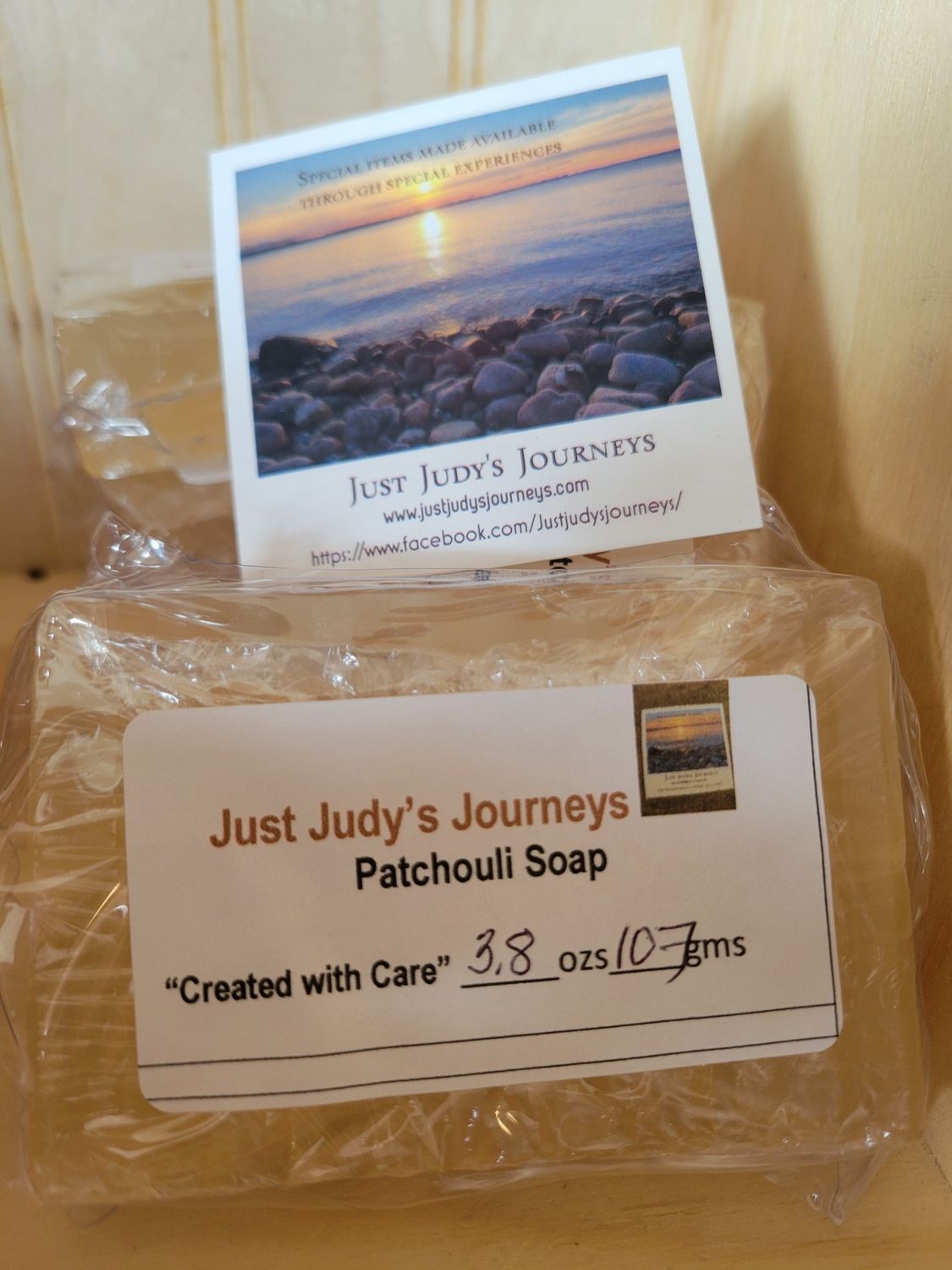 Soap-Judy's Patchouli Soap Bar-4.6-4.8 oz ( 130-136gms) -Glycerin with Organic Olive Oil ,Organic Coconut oil &amp; Honey