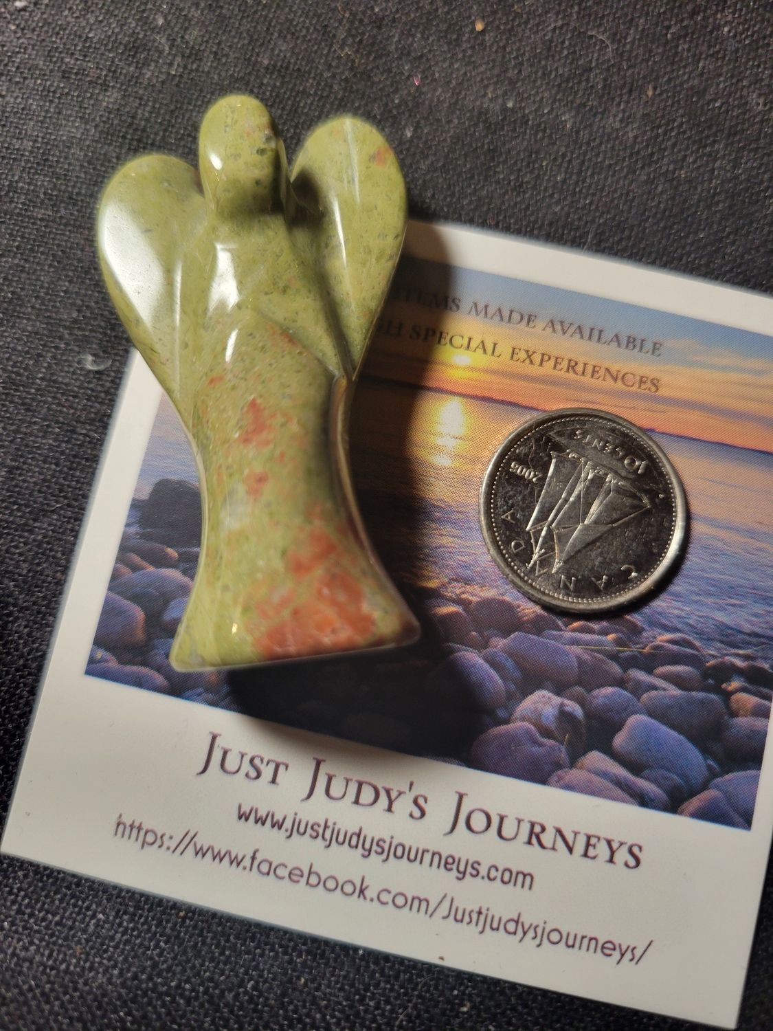 Crystal Unakite Angel 2inches