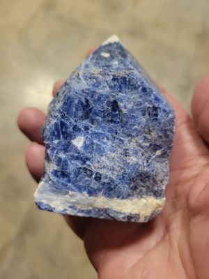 Crystal Sodalite Standing Point 11 ozs. WAS$35