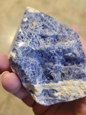 Crystal Sodalite Standing Point 11 ozs. WAS$35