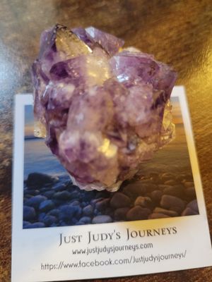 Crystal Amethyst-that color and points 3.5 ozs WAS$25