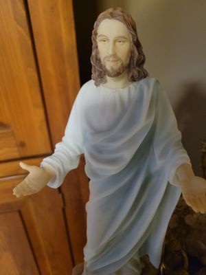 Statue Jesus (12 inches) 2lbs!  WAS$100 Cold Cast Resin color.