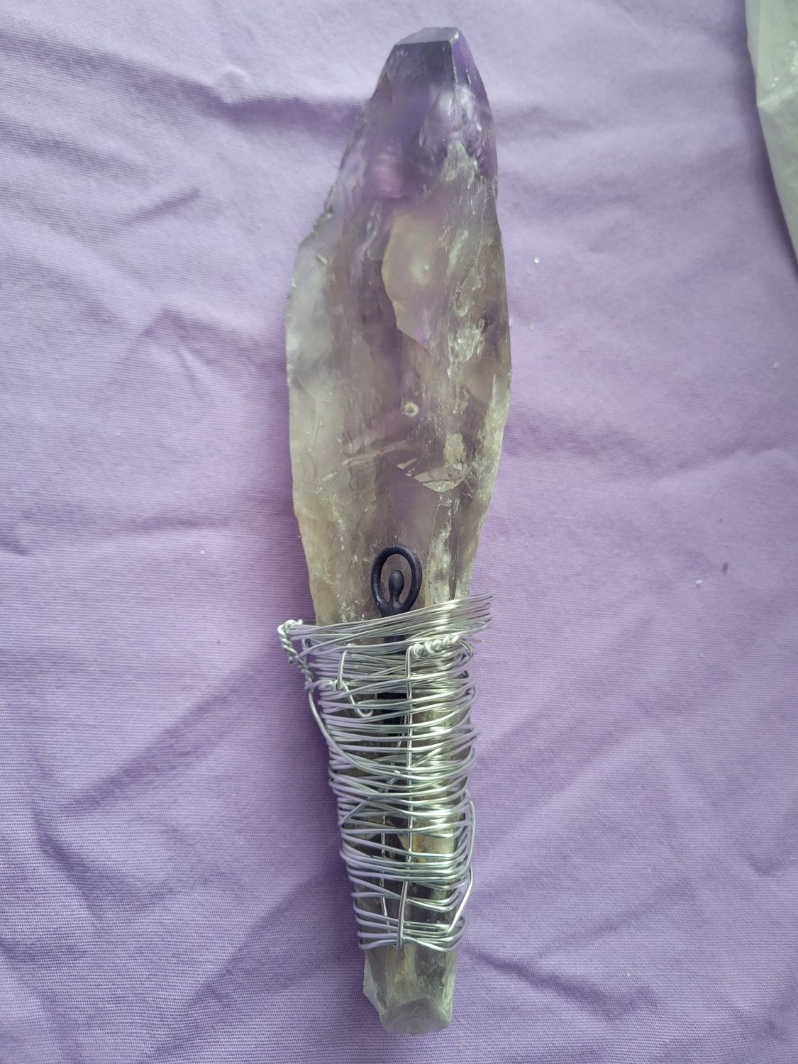 Crystal Amethyst Sceptre (Wand) WAS$120! Goddess-Wire WRapped