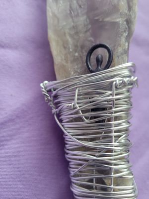Crystal Amethyst Sceptre (Wand) WAS$120! Goddess-Wire WRapped