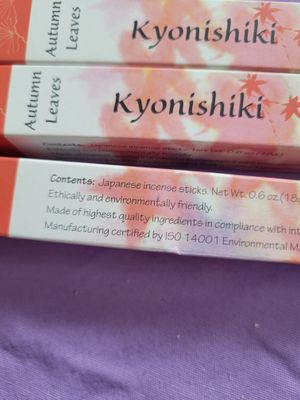 Incense Japanese Autumn Leaves (3 Boxes) WAS$33