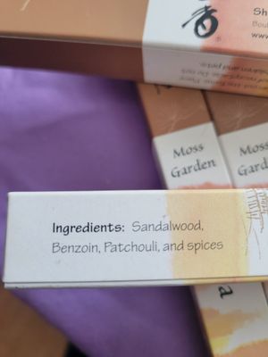 Incense Japanese Moss Garden (5 Boxes) WAS$55