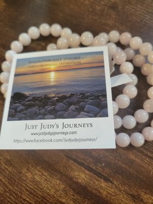 Crystal Rose Quartz Stretch Bracelet 8mm