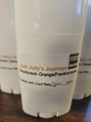 Judy's Clean Ingredient Deodorant-Made with Care -Orange/Frankincense (Lightly Scented)