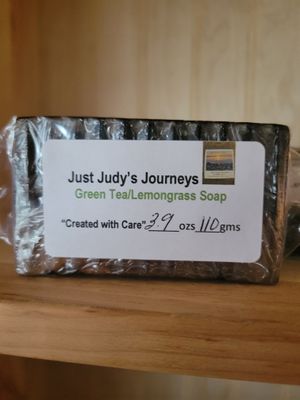 Soap-Judy's Green Tea/Lemongrass/Aloe Bars 3.4 ozs (96gms)