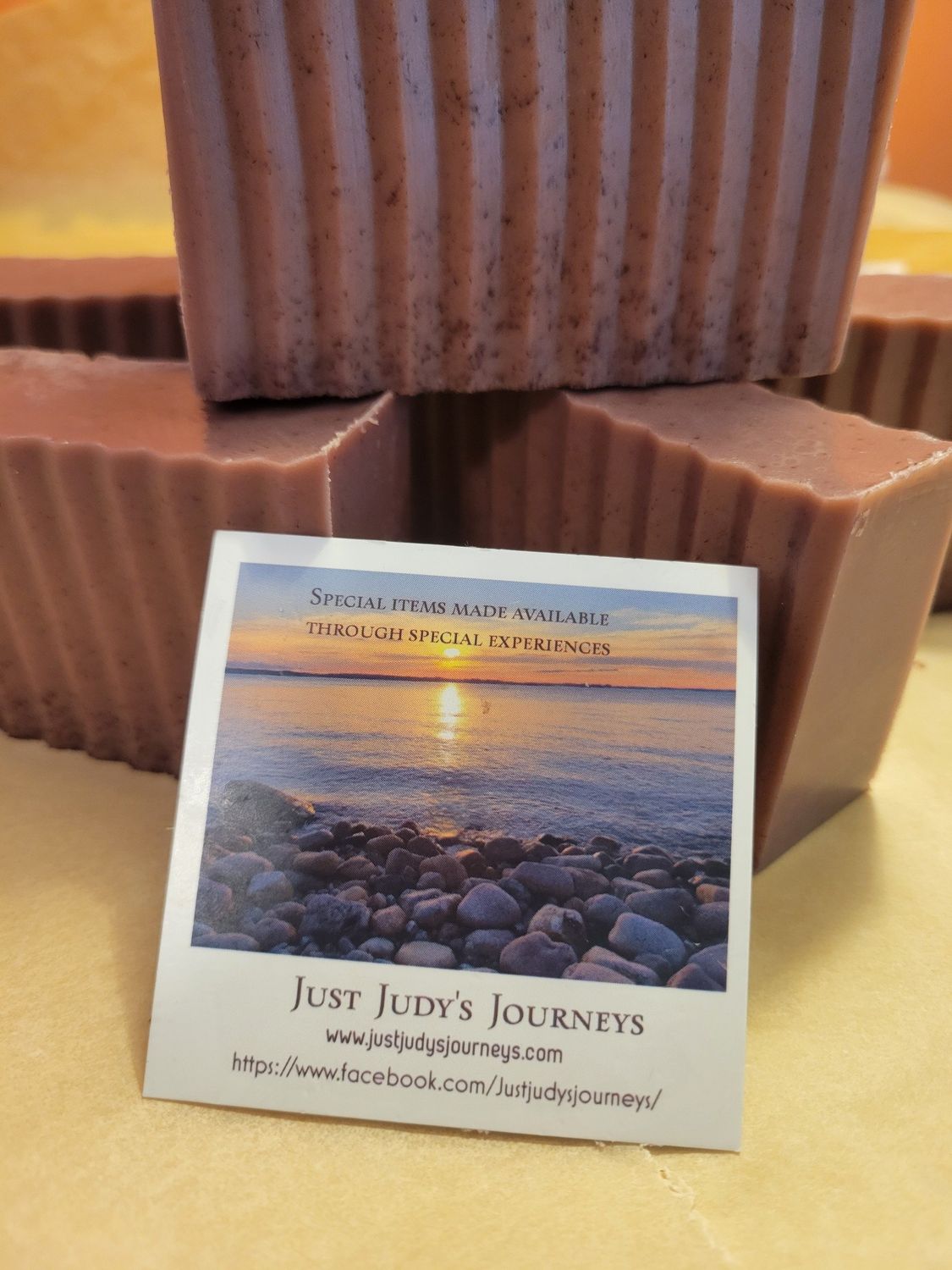 Soap-Judy's Sandalwood Soap with Olive oil, Coconut oil &amp; Shea Butter 4.5-4.6 ozs( 127-130gms)