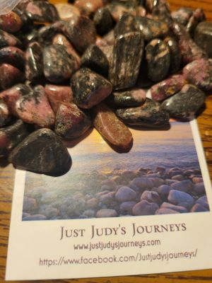 Crystal/Stone small (beautiful) Tumbled Rhodonite 140 pieces! )Value $275!