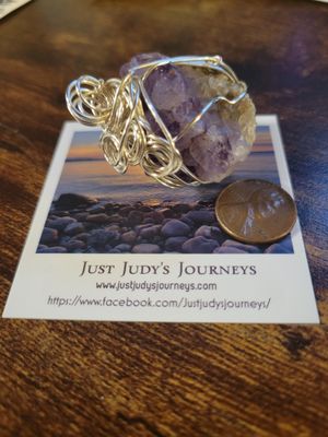 Pendant Amethyst Chunk Purple-  Created by JudyWAS$65