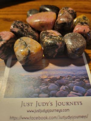 Crystal/Stone Medium (beautiful) Tumbled Rhodonite 12 pieces! )Value $75