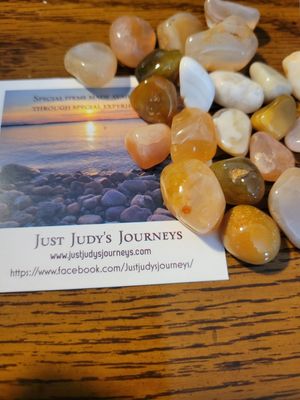 Crystal/Stone Small Tumbled Yellow Carnelian 50 pieces! Value $100.00