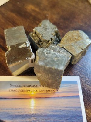 Crystal Pyrite Squares/Chunks (5 pieces!) Value $50