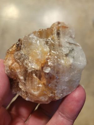 Crystal Ferruginous Quartz  Rough Chunk 6.2 ozs. (aka Hematoid) WAS$35