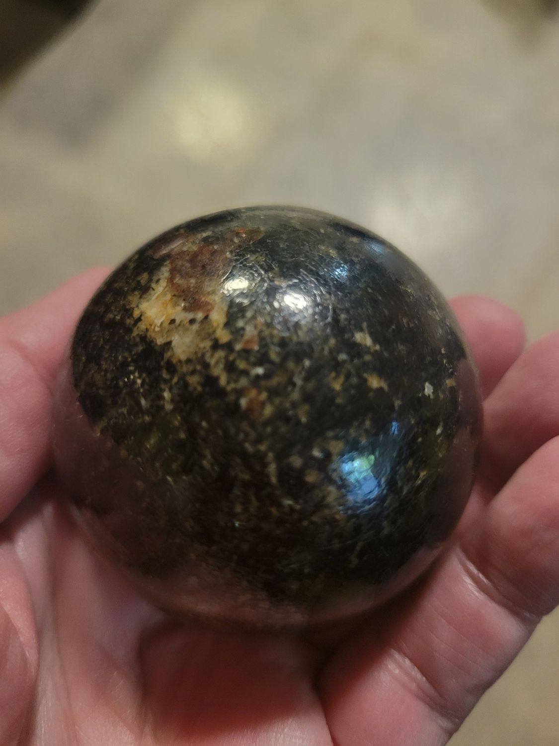 Crystal Sphere Black Opal  WAS $110.00 (7 inch circumference)