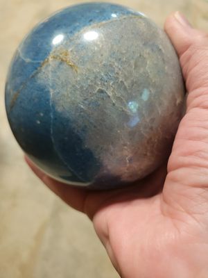 Crystal Large Trolleite Sphere !  WAS $350.00 (15 inch circumference) (apprx 5 inches- weight over 4 lbs! (Like a small bowling ball)!