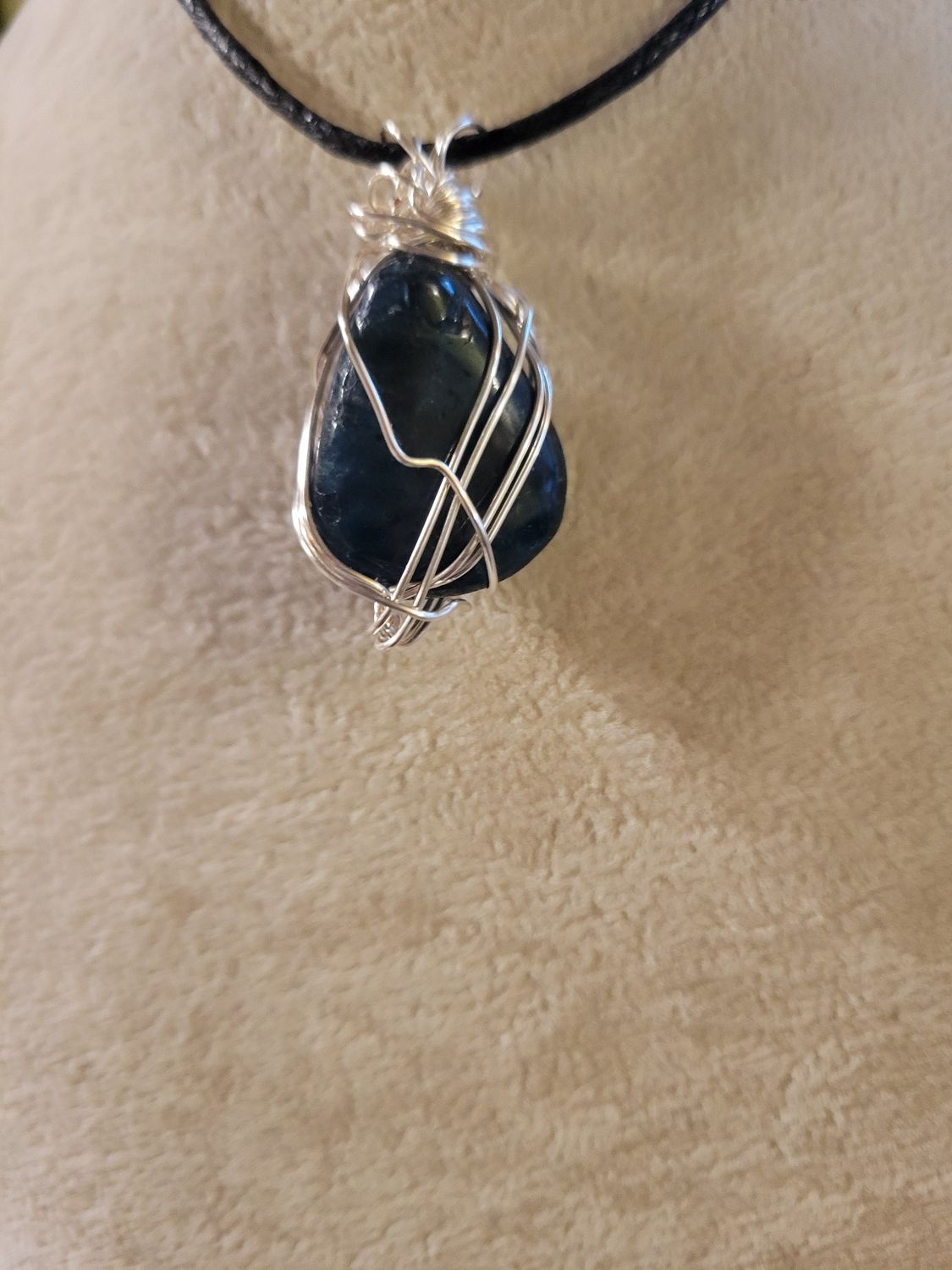 Pendant Blue Apatite - Created by Judy
