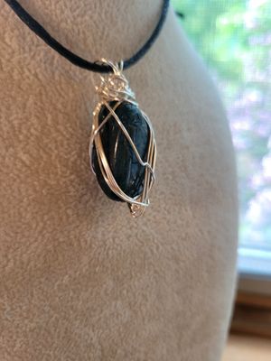 Pendant Blue Apatite - Created by Judy