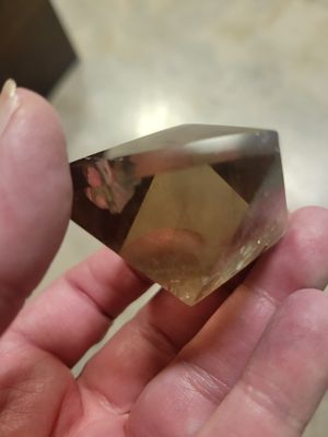 Crystal Smoky Quartz Pyramid/Smooth ( 8 sided)  WAS$70