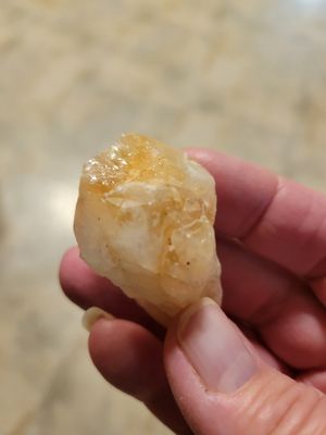 Crystal Citrine Rough Point