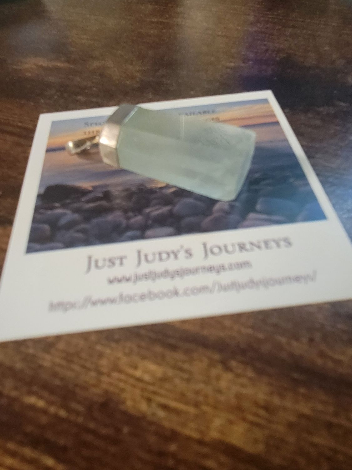 Pendant Crystal Aquamarine/Sterling Silver WAS $130