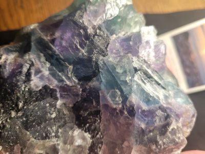 Crystal Fluorite Chunk -Multi Color- Weight OVER 2lbs!! -Stunning! (Blue -Green &amp; Purple) Was $ 125.00