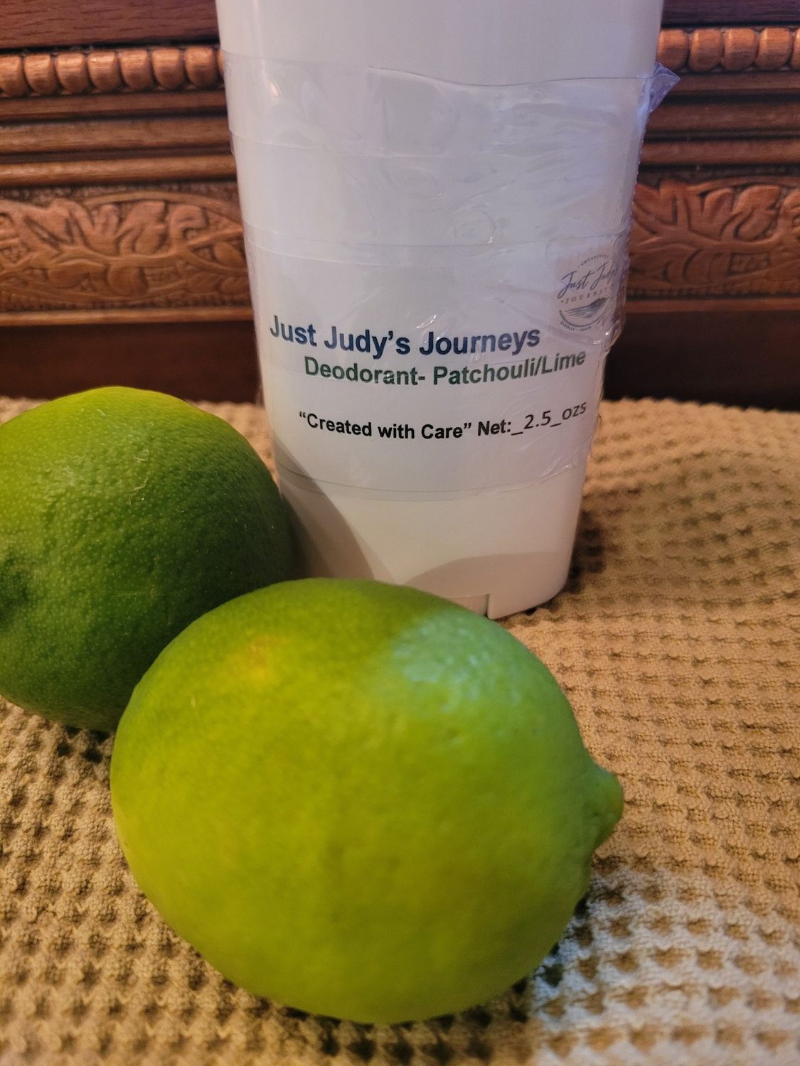 Judy's Clean Ingredient Deodorant-Made with Care -Patchouli/Lime-Lightly Scented