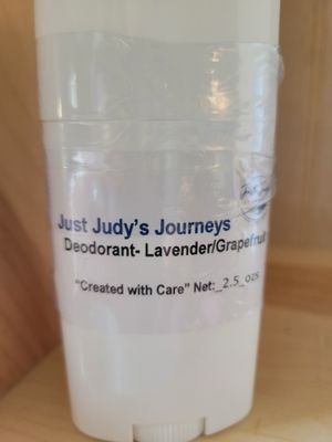 Judy's Clean Ingredient Deodorant-Made with Care -Lavender/Grapefruit-Lightly Scented