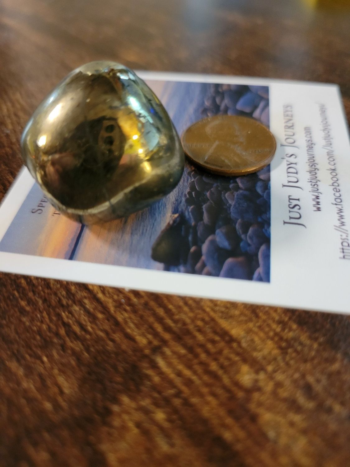 Crystal Chalcopyrite Med Tumbled