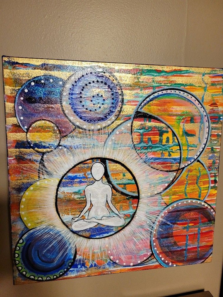 Wall Art -Canvas Original -Dominique Hurley "Vibrations Arising"  (was apprx $700)