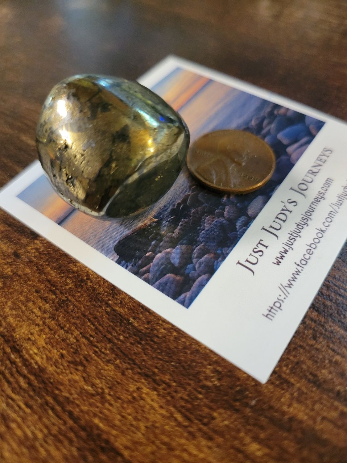 Crystal Chalcopyrite Med Tumbled
