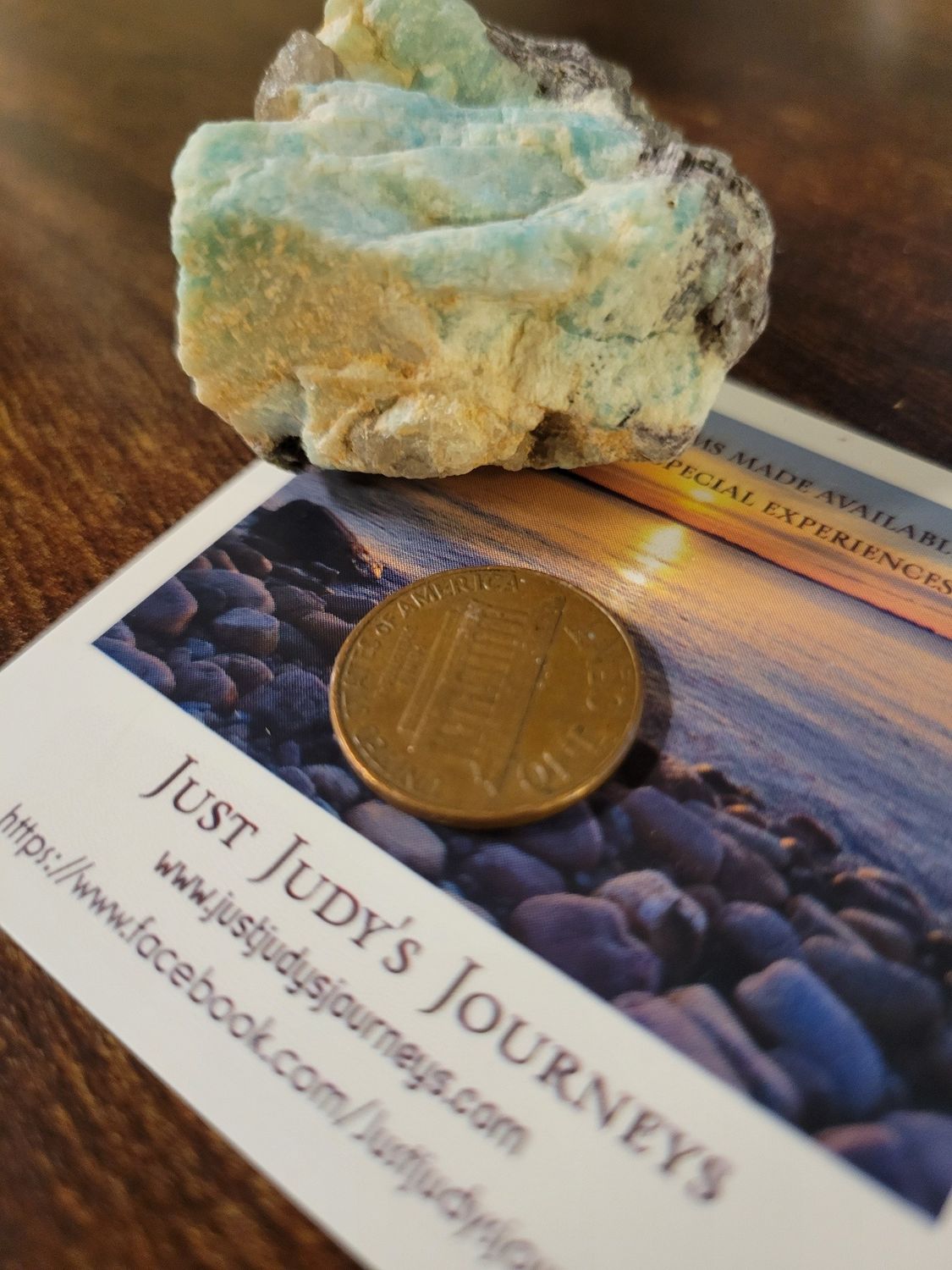 Crystal Rough Amazonite with Mica-beautiful!