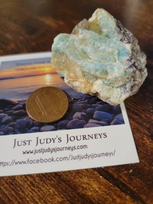 Crystal Rough Amazonite with Mica-beautiful!
