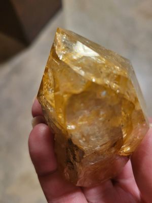 Crystal Herkimer Quartz Golden Healer 143gms  WAS$ 150