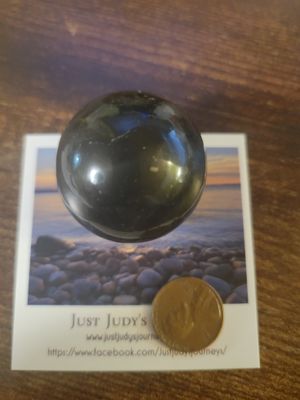 Crystal Sphere Black Agate