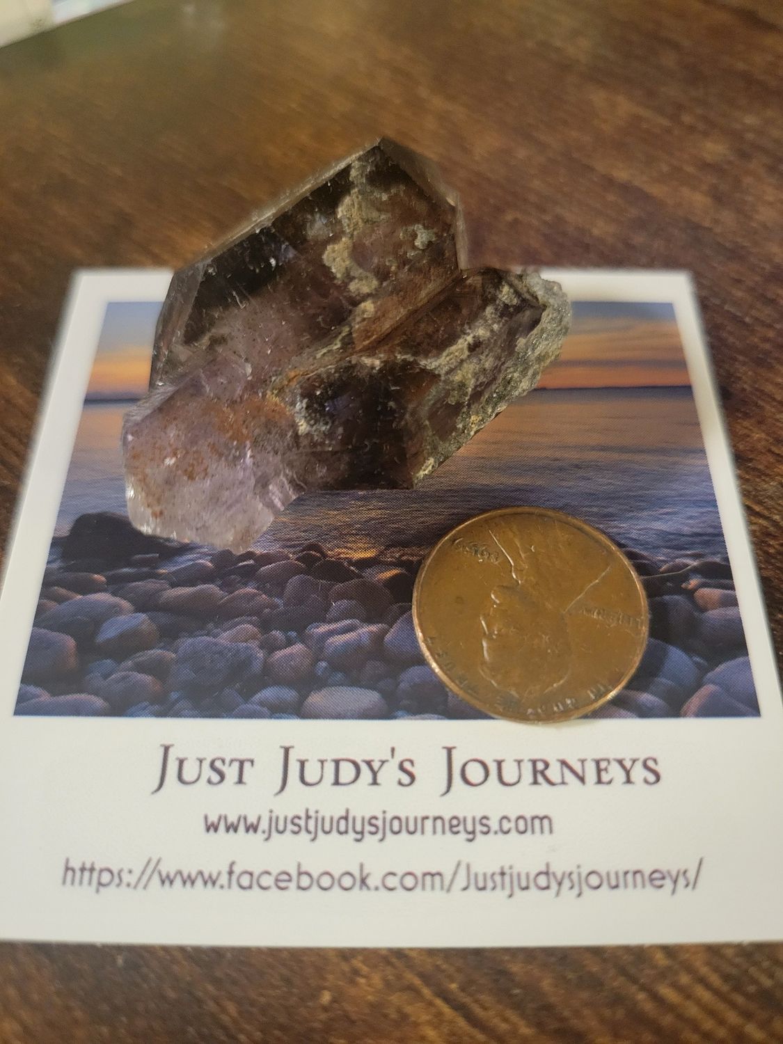 Crystal Rough Zimbabwe Amethyst (WAS$!125) 26gms double tipped
