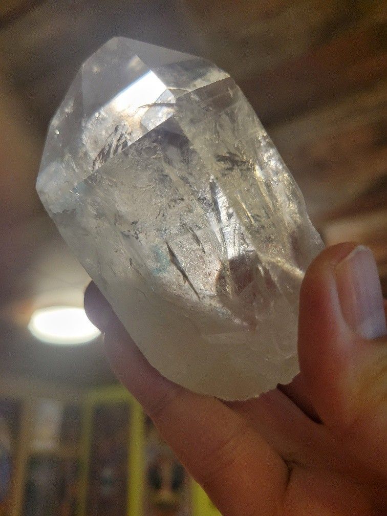 Crystal Lemurian Seed Quartz Point-Large 9.5ozs! WAS$125!