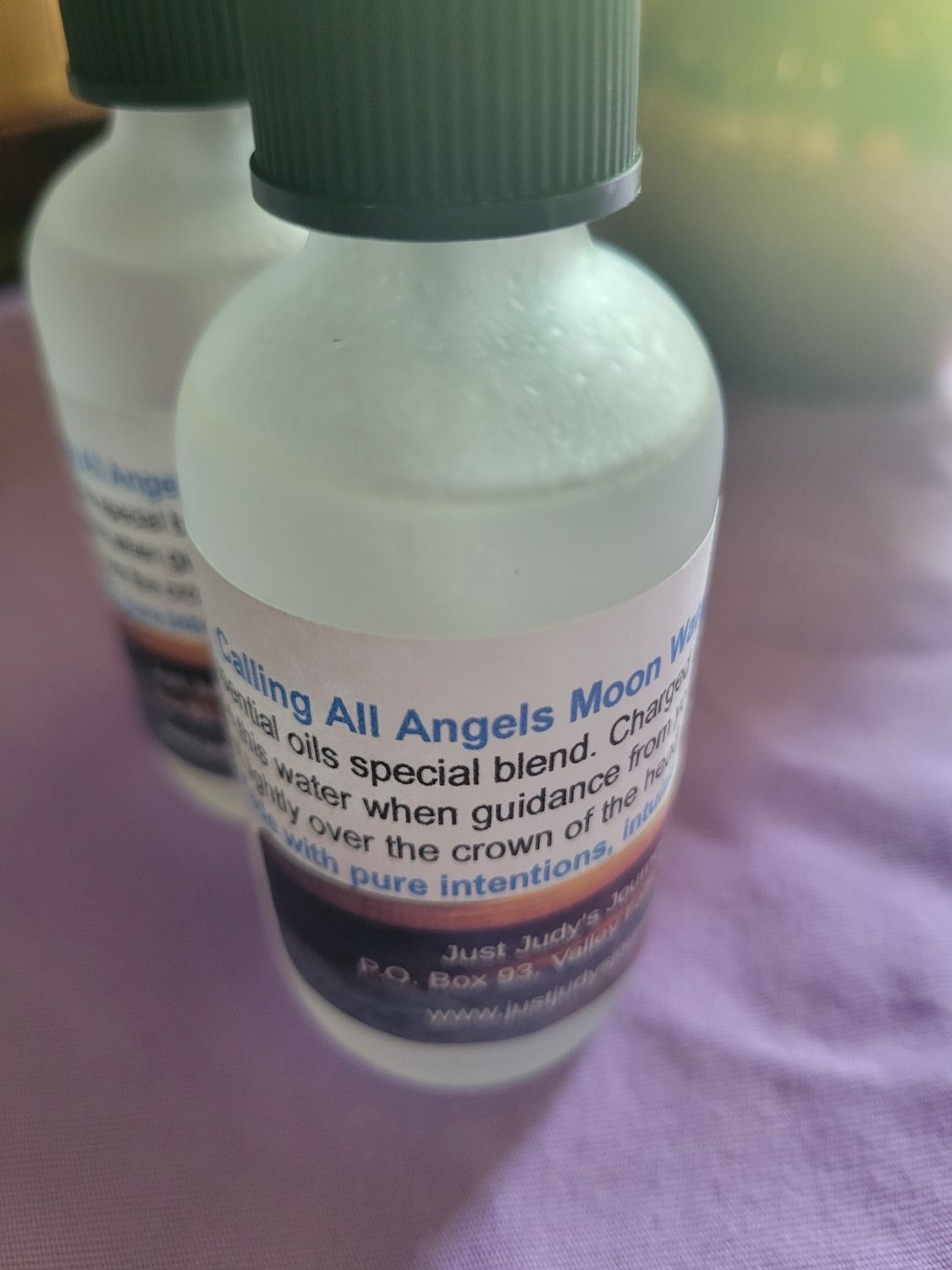 Judy's Moon Water- Calling All Angels 2oz glass bottle WAS$18.00