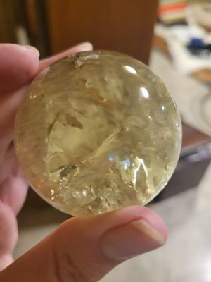 Crystal Sphere Beautiful Citine (7 inch circumference) Collectors piece.