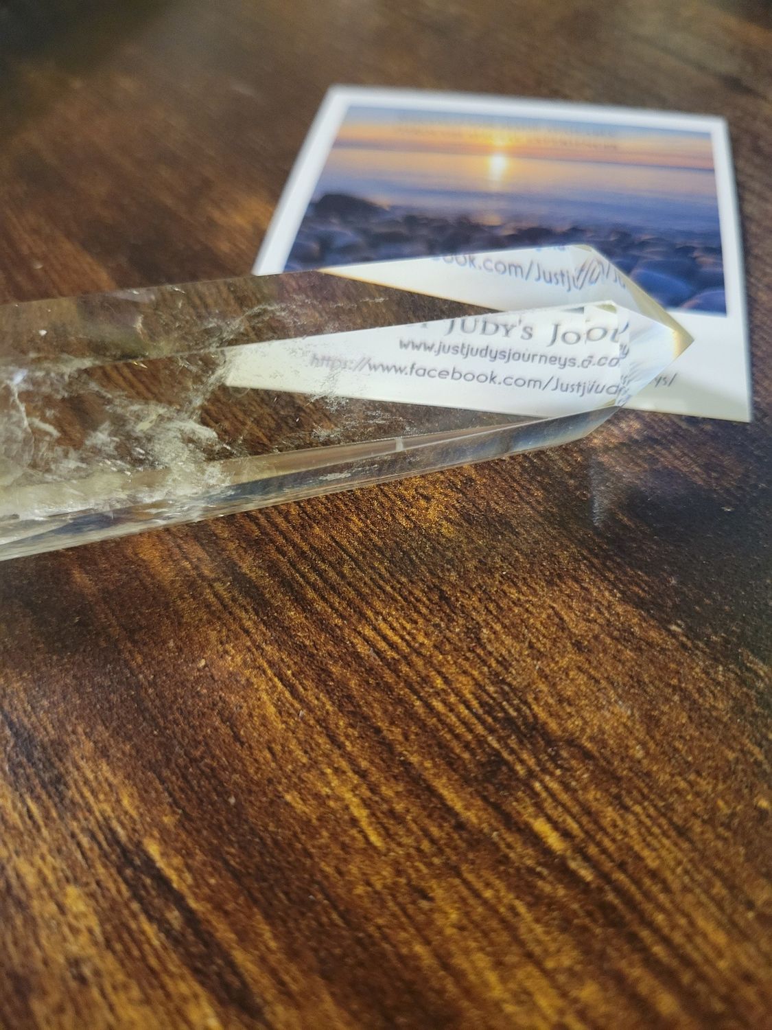 Crystal Stunning Citrine Laser Wand Point.  5 Inches.