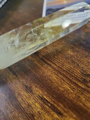 Crystal Stunning Citrine Laser Wand Point.  5 Inches.
