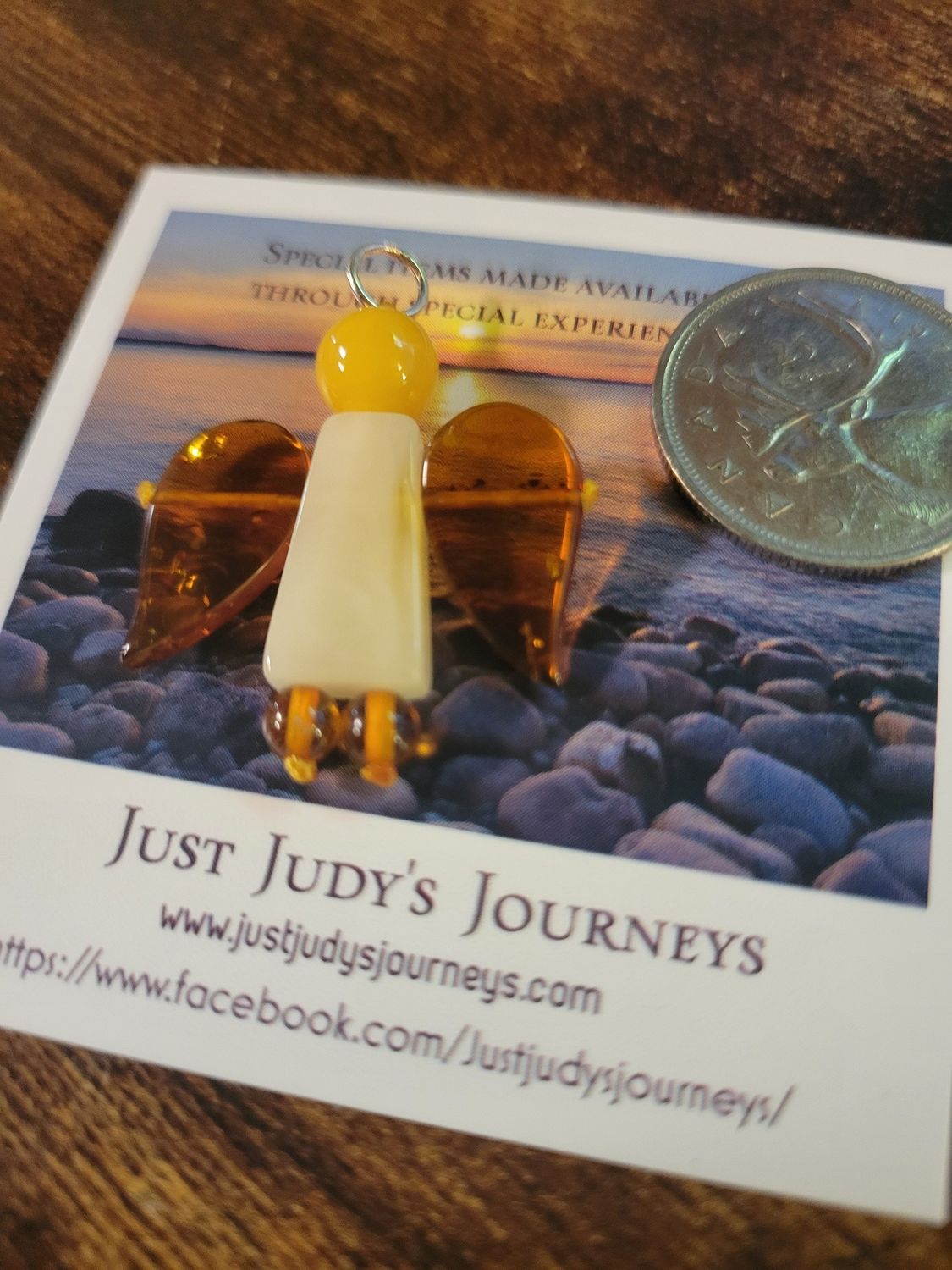 Pendant/hanging Baltic Amber Angel  -Lithuania