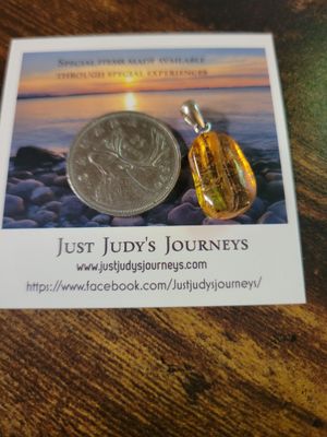 Pendant Baltic Amber -Lithuania-inclusions