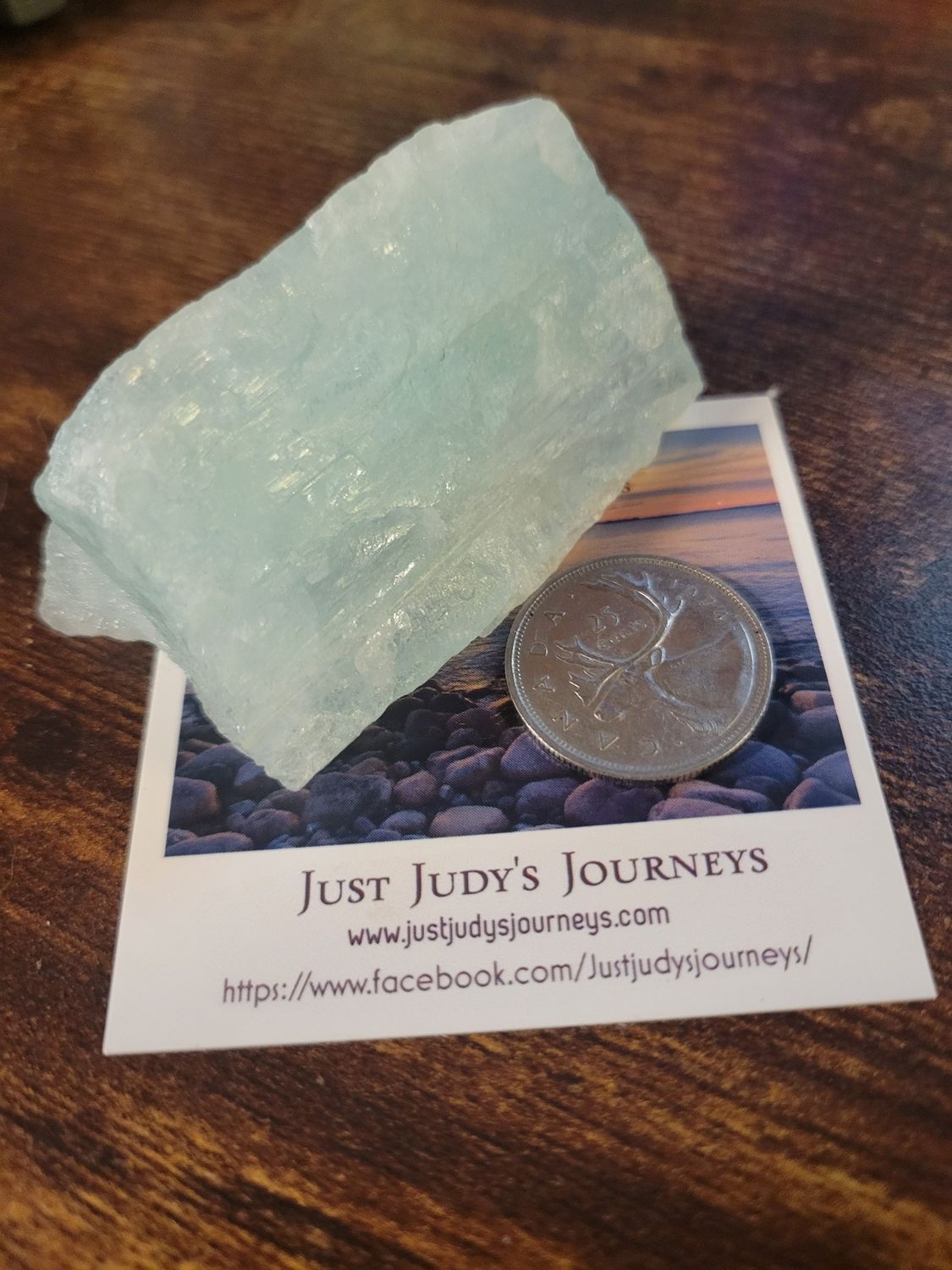 Crystal Aquamarine Chunk- Rare Piece 85gms